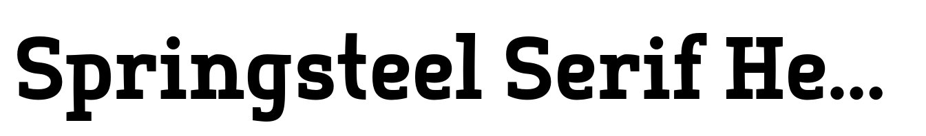 Springsteel Serif Heavy